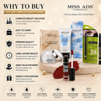 MISS ADS COMBO (FOUNDATION, LIQUID LIPSTICK, PRIMER, KAJAL)