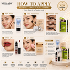MISS ADS COMBO (FOUNDATION, LIQUID LIPSTICK, PRIMER, KAJAL)