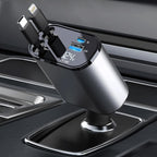 Super Fast 4 in 1 Car Charger 120W Fast Charging