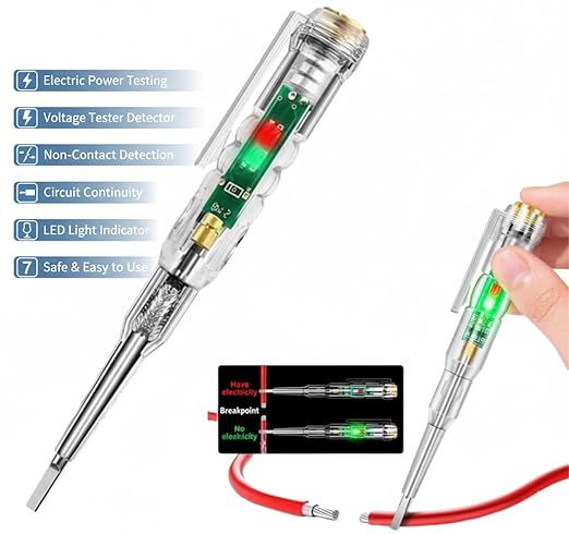 Detector Multi-function LED Test Pen with Screwdriver for Electric Power Testing