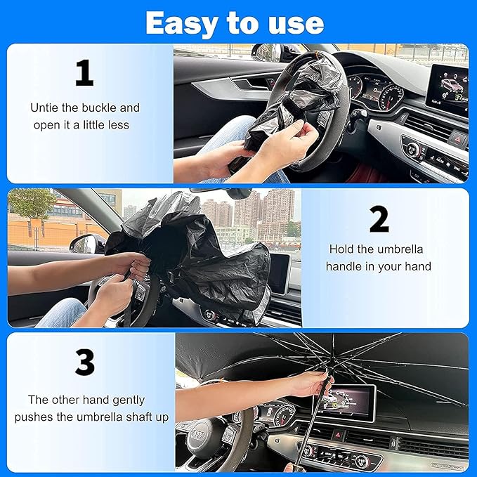 Car Windshield Sun Shade Umbrella Foldable Car Umbrella
